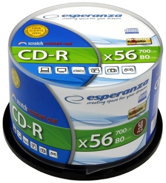 CD-R Esperanza 700MB Silver (50 szt.)