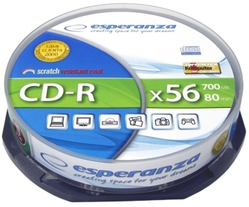CD-R Esperanza 700MB Silver (10 szt.)
