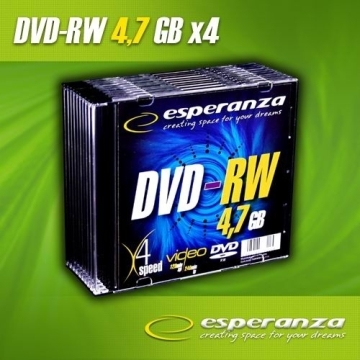 DVD-RW Esperanza 4,7GB (Slim 10 szt.)