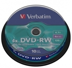 DVD-RW Verbatim 4,7GB (10 szt)