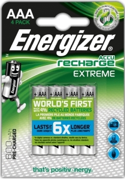 4 x Energizer Extreme R03 800 mAh AAA