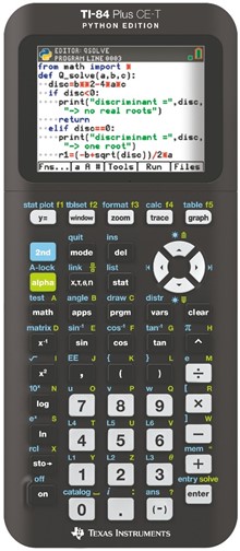 Kalkulator Texas TI-84 Plus CE-T Python Edition